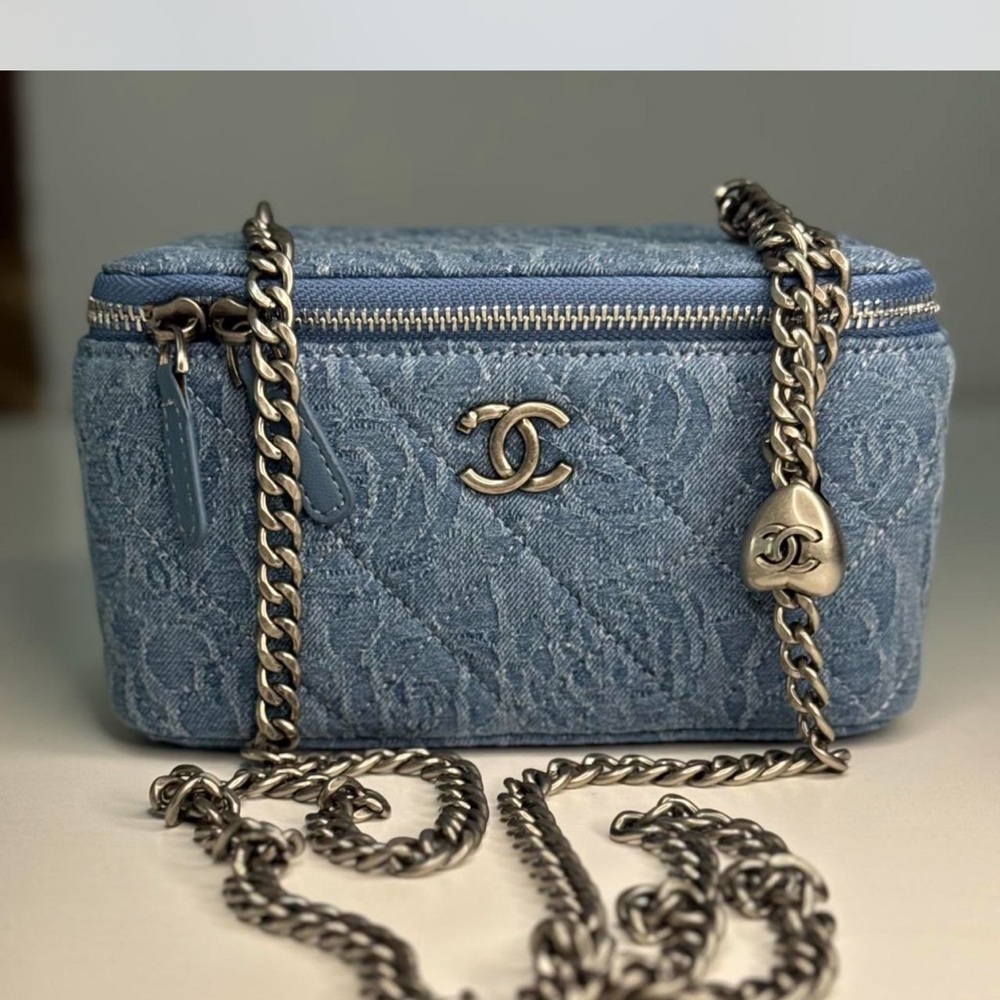 Chanel Denim Vanity VIP Crossbody Bag